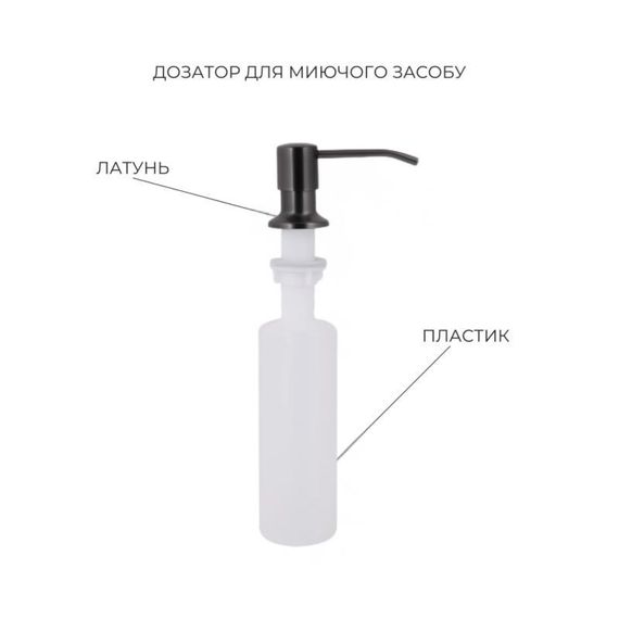 Акционный набор Lidz: мойка Handmade H4050 Black PVD 3,0/1,0 мм + K01B Корзина для кухонной мойки | Зображення 5