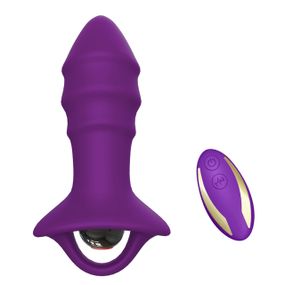 Анальна іграшка з вібро Kylin purple (with remote) Sex Aura