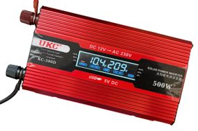 Інвертор апроксимована синусоїда з дисплеєм перетворювач напруги UKC 500 W 12V-220V