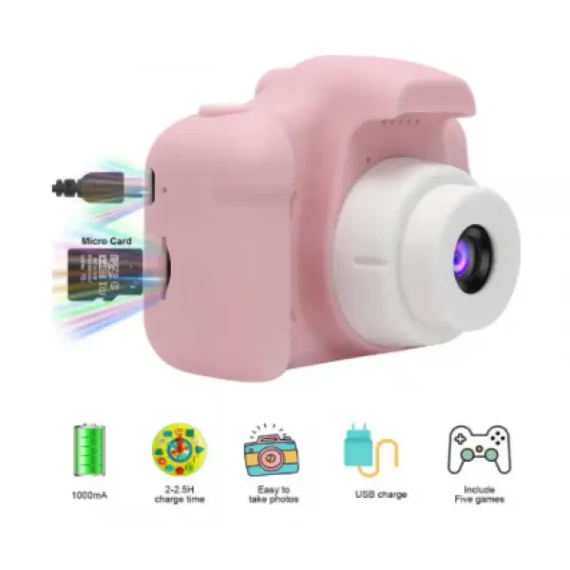 Дитячий цифровий фотоапарат Summer Vacation Smart Kids Camera pink | Зображення 6