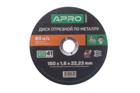 Диск отрезной по металлу Apro - 150 х 1,6 х 22,2 мм (829007)