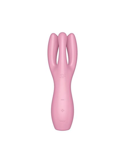 Кліторальний вібратор Satisfyer Threesome 3 Pink з трьома пальчиками | Зображення 1