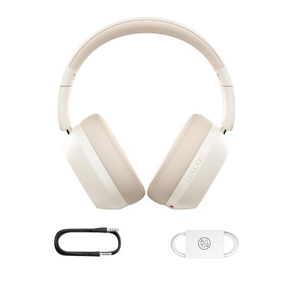 Накладні бездротові навушники Baseus Bass 35 Max (A00070800) Stellar White | Зображення 1