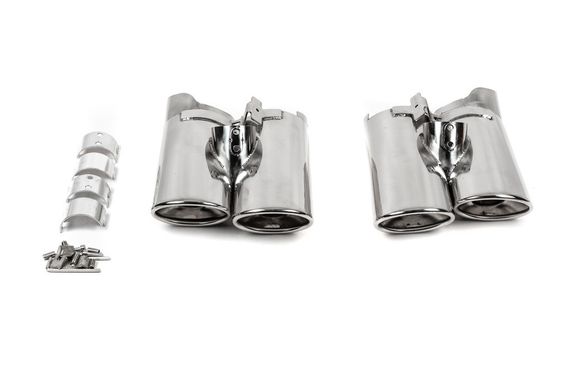 Насадки на глушитель V2 (2 шт) для Mercedes S-сlass W220 | Зображення 2