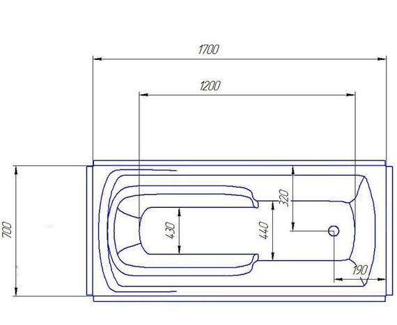 Акрилова ванна Redokss San MONZA 1700х700 | Зображення 5