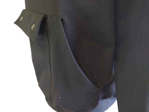 Худі чоловічий чорний осінній весняний толстовка світшот анорак футер двонитка 62 | Зображення 5