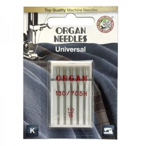 Голки швейні універсальні ORGAN №110 для побутових швейних машин блістерна упаковка 5 штук (6494)
