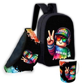 Набор детский Роблокс"Roblox" рюкзак 36х27см сумка-бананка,кружка с принтом для мальчика (01582)