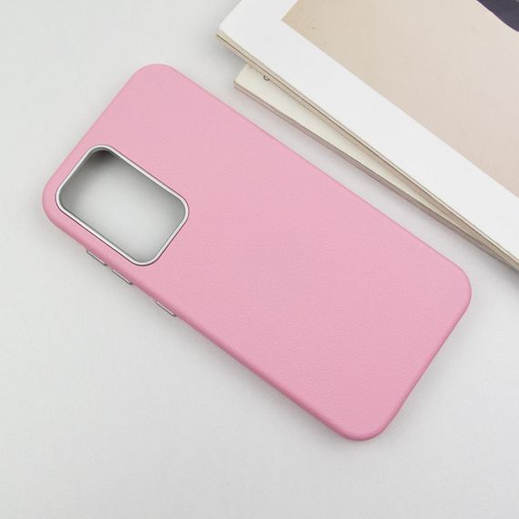 Шкіряний чохол Leather Case Metal Buttons для Samsung Galaxy S23 FE Light Pink | Зображення 2