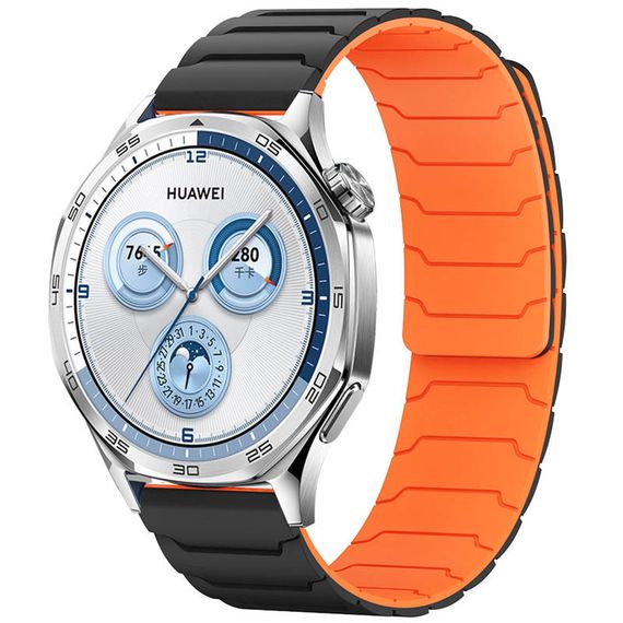 Ремешок Dual-color Magnetic для Smart Watch 20mm Black / Orange