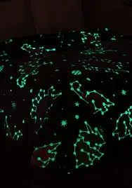 Флісовий плед полуторний 150х100, що світиться в темряві Динозаври сірий | Зображення 4