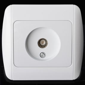 Розетка ТВ белая MB-1TV wh