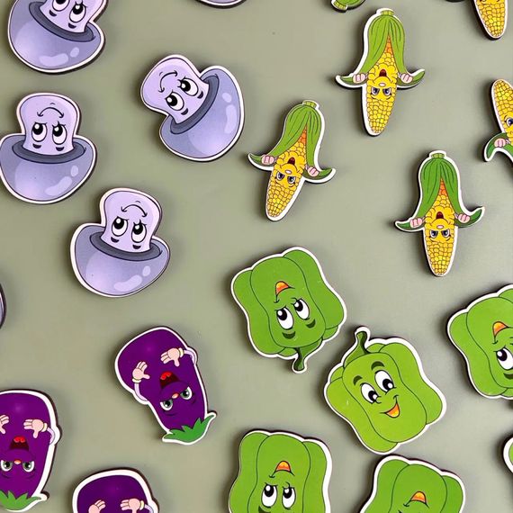 Дерев'яна настільна гра "Овочі -1" Ubumblebees (ПСД007) PSD007 сортер-комодик | Зображення 8