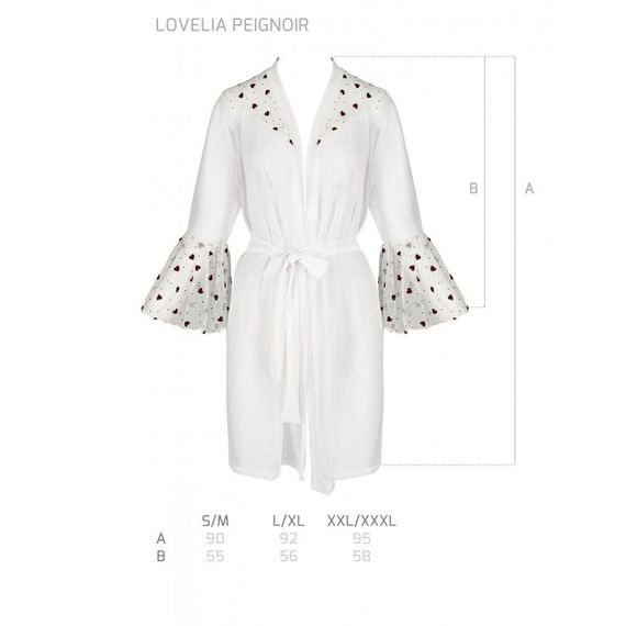 Повітряний пеньюар LOVELIA PEIGNOIR white L/XL - Passion | Зображення 5