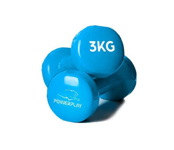 Набір гантелей в кейсі 12 кг. PowerPlay 4118 Fitness Dumbells (2 шт*1 кг, 2 шт*2 кг, 2 шт*3 кг) (PP_4118_12kg) | Зображення 5