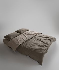 Постільна білизна Limasso Stonewashed Essualte 200 х 220 см Oxford Tan - Akdeniz Yesili