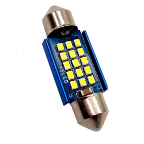 Автолампа Festoon, цоколь C5W, 2016 х 15 smd, обманка, 39 мм, белый, 9-24 В