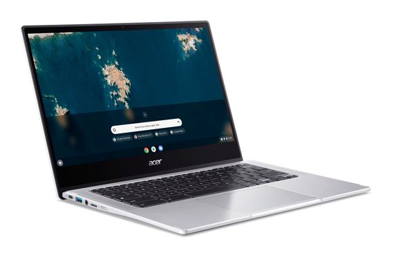 Ноутбук Acer Chromebook Spin CP314-1HN 14' FHD IPS, Intel C N4500, 8GB, F128GB, UMA, ChromeOS, сріблястий (NX.AZ3EU.002) | Зображення 3