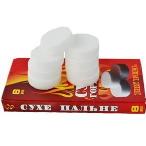 Сухе пальне в таблетках 8 шт. Сухий спирт 65 г