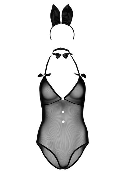 Костюм кролика Daring Intimates Classic Bunny, 3 предмети, чорний, S/M | Зображення 4