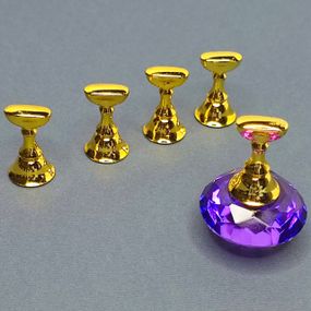 Магнітний тримач для тіпс + 5 підставок (фіолетовий)