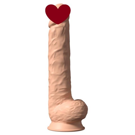 Фалоімітатор SilexD Kingston Flesh (MODEL 15in), двошаровий, силікон+Silexpan, діаметр 7 см Sex Aura