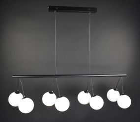 Люстра підвісна на 8 лампочок 27512 Чорний 35-160х23х105 см.