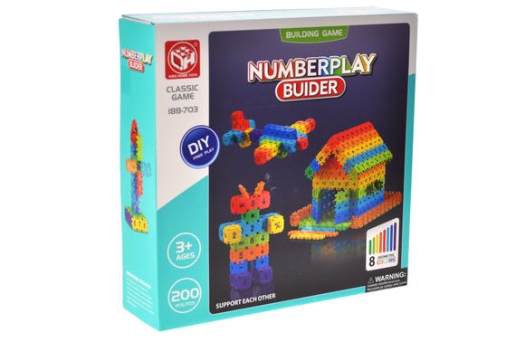 Конструктор 188-703 на 200 дет. в коробці р.25x6,5x25 см YG Toys