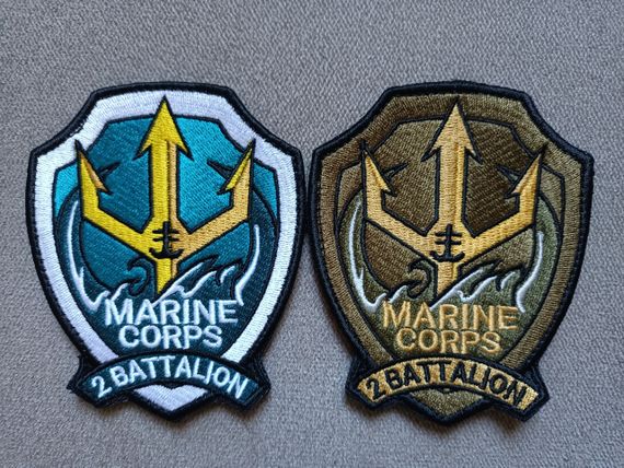 Шеврон 35 ОБМП Marine Corps 2 Battalion - 2шт (комплект) | Зображення 3