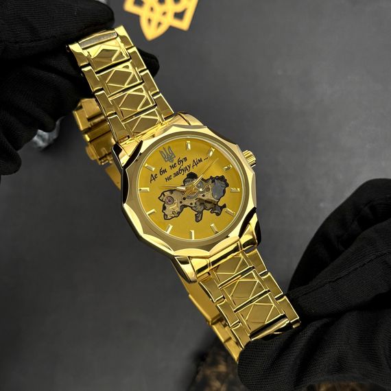 Годинник наручний Awarder 024 Не забуду дім Gold-Gold | Зображення 8