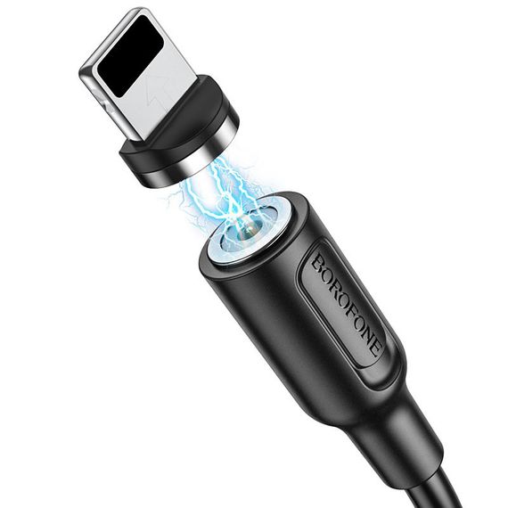 Дата кабель Borofone BX41 Amiable USB to Lightning (1m) Чорний | Зображення 2