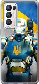 Чехол на Oppo Reno5 Pro Plus Украинский киборг "980u-2243-17620"