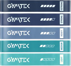 Набір резинок для фітнесу Gymtek 0,5-30кг синій