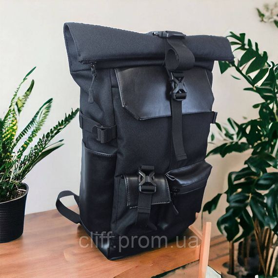 Рюкзак Rolltop чоловічий жіночий для подорожей і ноутбука , Ролтоп великий для міста | Зображення 8