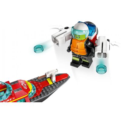Конструктор LEGO City Лодка пожарной бригады 144 детали (60373) | Зображення 5