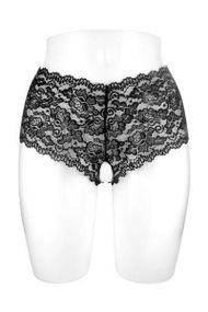 Трусики-шортики з інтимним вирізом Fashion Secret JULIA S/M/L, Чорний, S, M, L, S/M/L