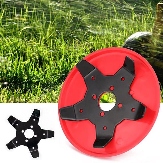 Насадка разрыхлитель грунта для мотокосы 150 мм, 5 лезвий / Диск для прополки / Нож для бензокосы