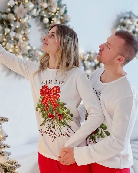 Піжама чоловіча "Family look" Носи своє 46 Білий (p-12558-140871) | Зображення 9