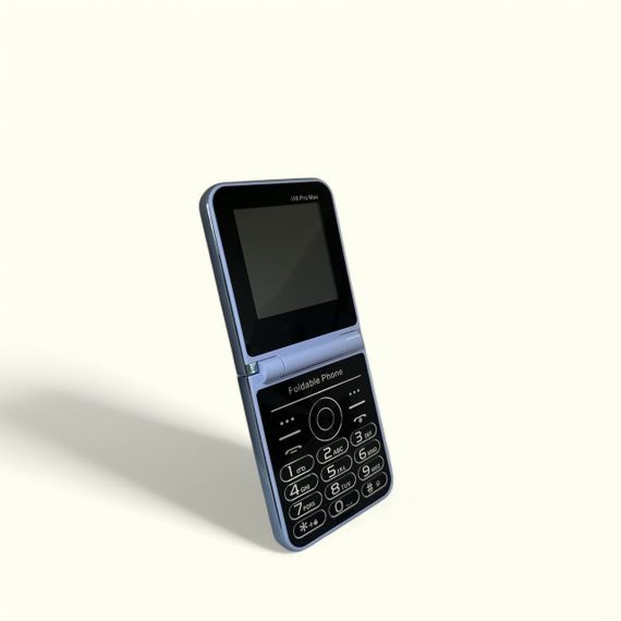 Кнопковий мобільний телефон розкладачка AIEK I16 Max на 4 сім карти Blue | Зображення 3