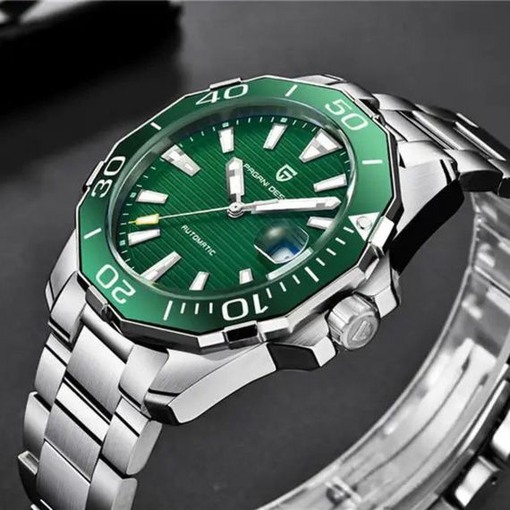 Годинник P2agani Design PD-1617 Silver-Green | Зображення 1
