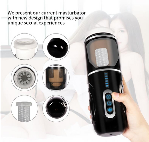 Автоматический 3D мастурбатор Gia Thrusting Cup-Hand Free Sex Aura | Зображення 3