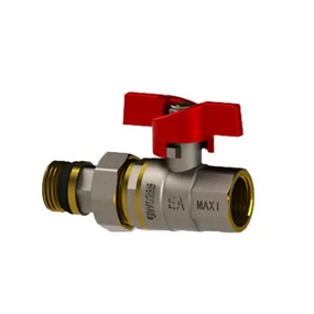 Кран шаровий для поливу d15мм 1/2" латунний FF EuroAqua