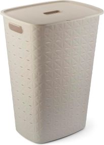 Кошик для білизни пластиковий Curver Softex 56 л 00571 кремовий, міцний і зручний