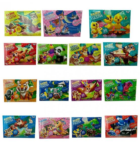 Пазли Danko Toys 30 елементів Різнокольоровий shop (4823102811192)