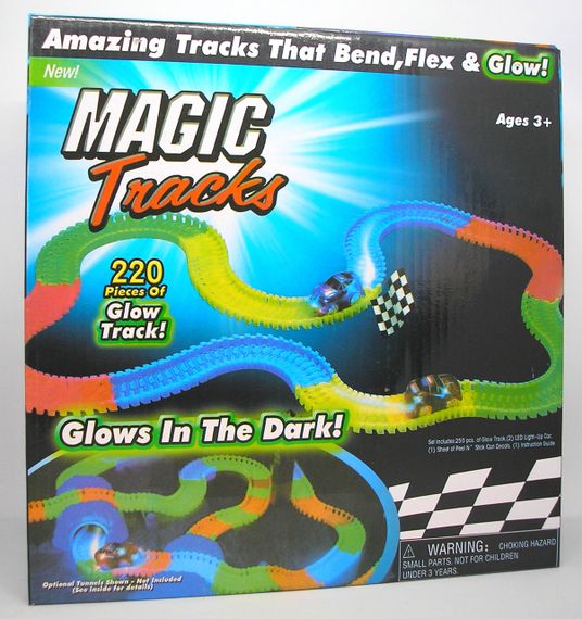 Дорога трек світиться дитяча іграшкова Magic Tracks Меджік Трек 220 деталей | Зображення 1