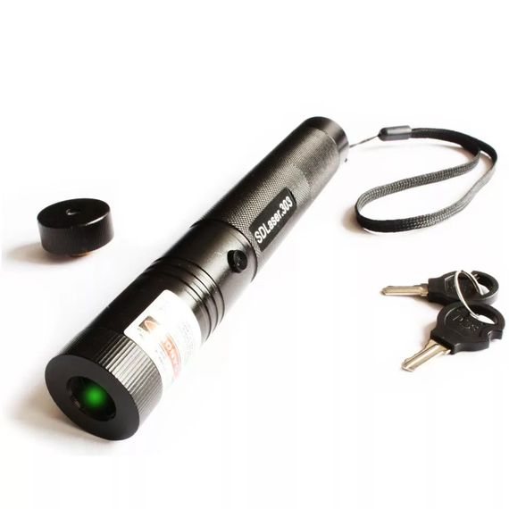 Лазерна указка Green Laser 303 – 1000mW з ключем | Зображення 3
