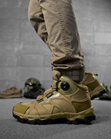 Тактические ботинки  на автозавязке КОЙОТ  ВТ7981