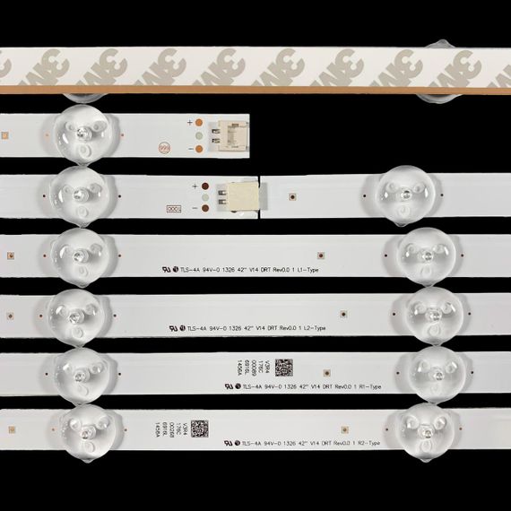 LED підсвітка Philips TV 42" V14 DRT Rev0.0 L1/L2/R1/R2-Type 6916L-1455B 6916L-1456B 6916L-1457B 8шт. | Зображення 2