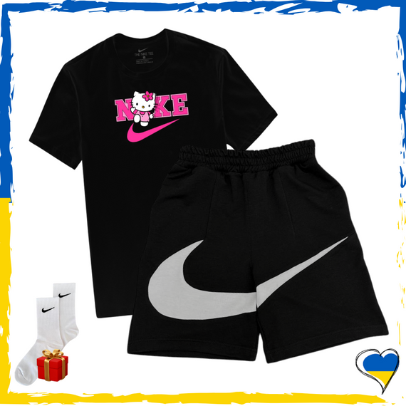 Комплект шорти Nike Big Swoosh та футболки 2шт Nike. Комплект Найк Біг Свуш XS/S | Зображення 4
