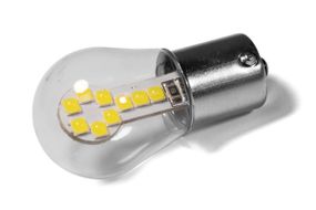 Світлодіодна лампа StarLight T25 18 діодів SMD 3030 12 V 1.5 WHITE в скляній колбі